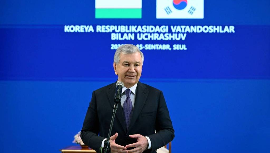 O‘zbekiston Prezidenti Koreya Respublikasidagi vatandoshlar bilan uchrashdi