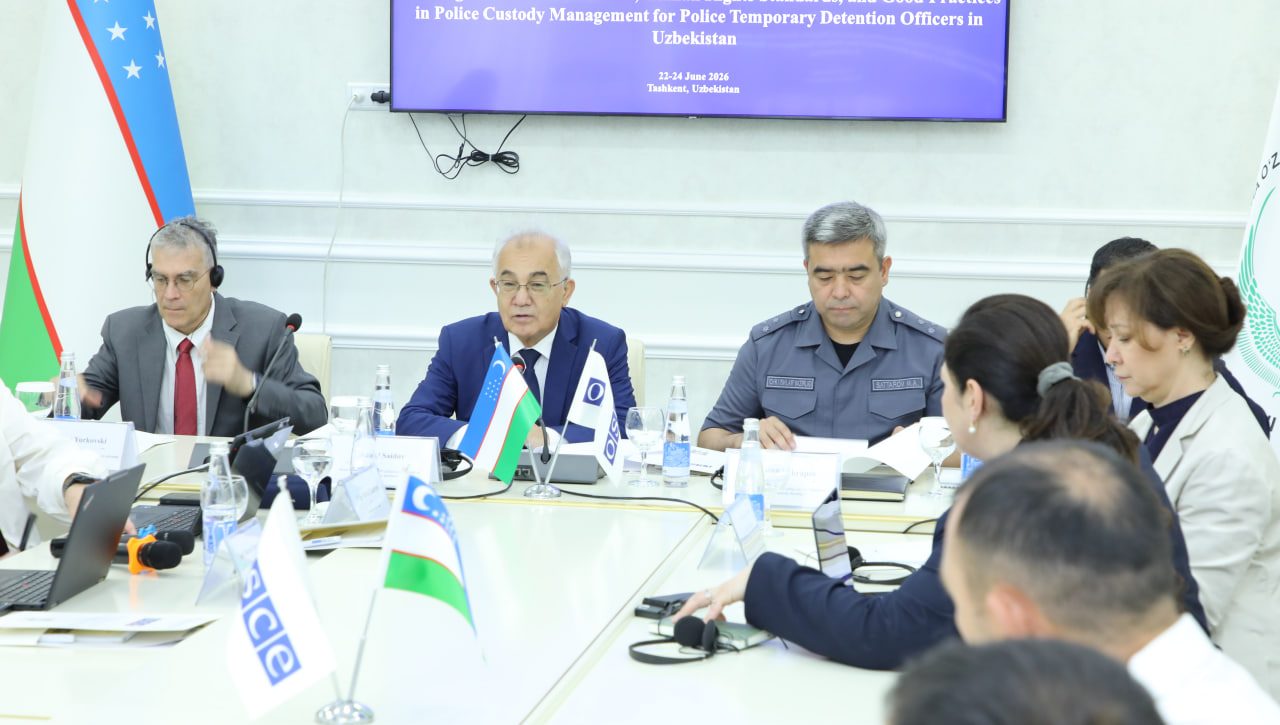 Inson huquqlari sohasidagi xalqaro standartlar va qamoqda saqlash joylarini boshqarish: uch kunlik trening