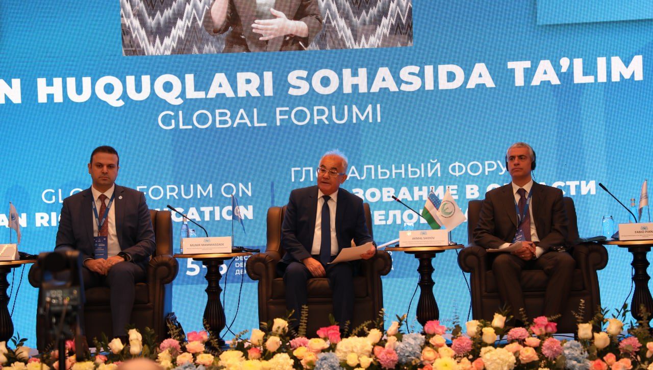 Samarqandda inson huquqlari sohasida ta’lim bo‘yicha xalqaro hujjatlar ijrosi muhokama qilinmoqda