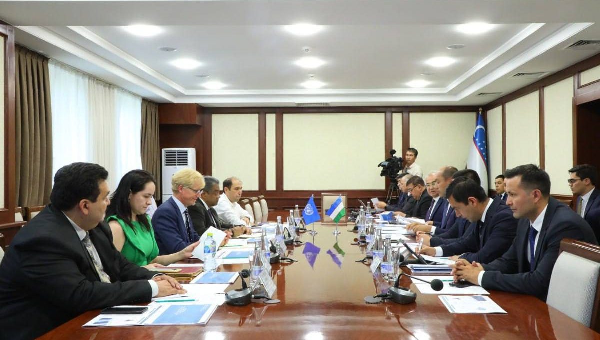 Qurilish va uy-joy kommunal xo‘jaligi vazirligida  BMTning Munosib turar joy masalalari bo‘yicha maxsus ma’ruzachisi Rajgopal Balakrishnan boshchiligidagi delegatsiya bilan uchrashuv bo‘lib o‘tdi