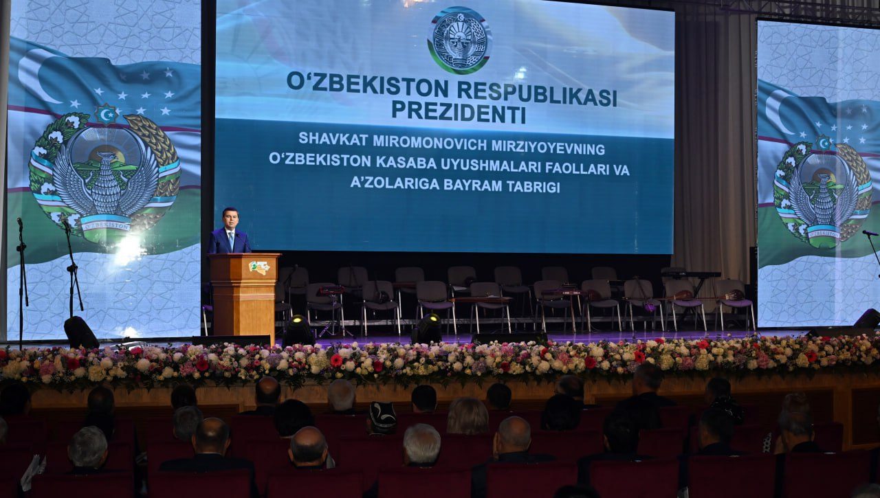 Bugun Toshkentda Kasaba uyushmalari kuni va O‘zbekistonda kasaba uyushmalari harakatining 120-yilligiga bag‘ishlangan tantanali tadbir bo‘lib o‘tdi