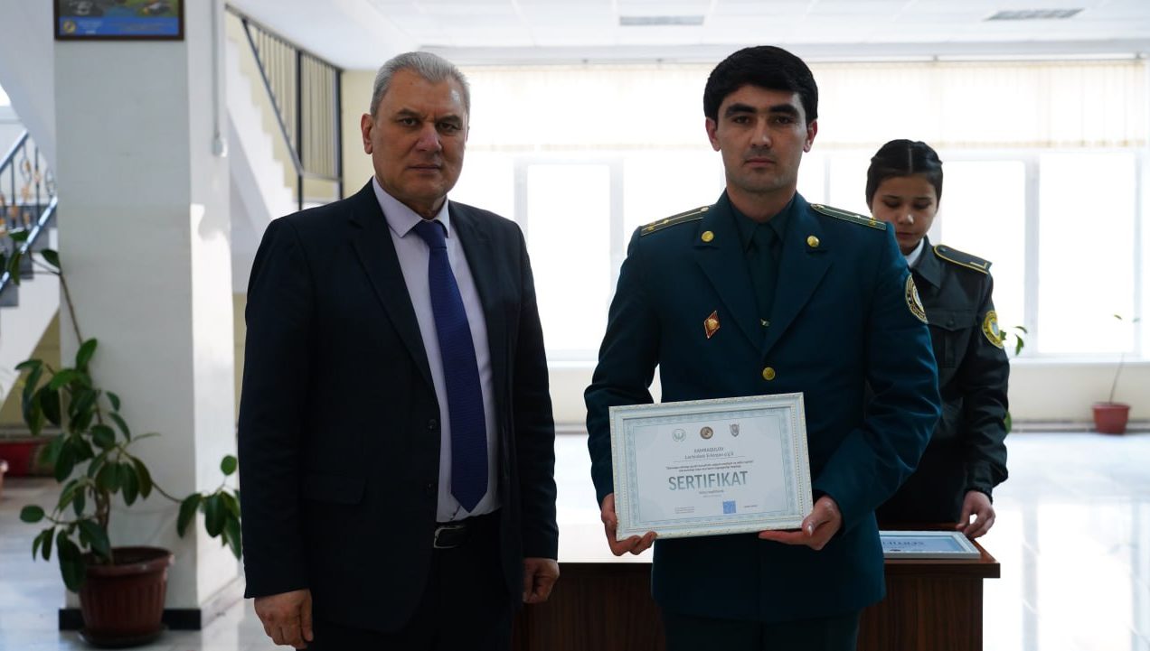Qiynoqqa qarshi kurash mashg‘ulotlari tinglovchilariga sertifikatlar topshirildi