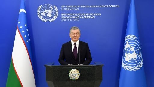 Prezident Shavkat Mirziyoevning BMT Inson huquqlari bo'yicha kengashining 46-sessiyasidagi nutqi