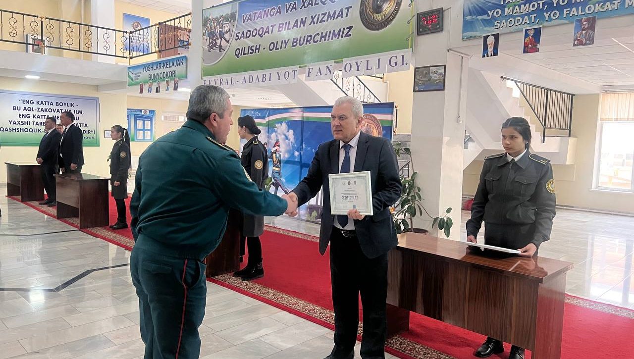 Qiynoqqa qarshi kurash mashg‘ulotlari tinglovchilariga sertifikatlar topshirildi