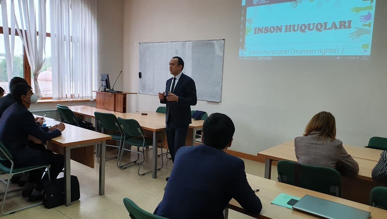 Inson huquqlariga bag'ishlangan mahorat darsi o'tkazildi