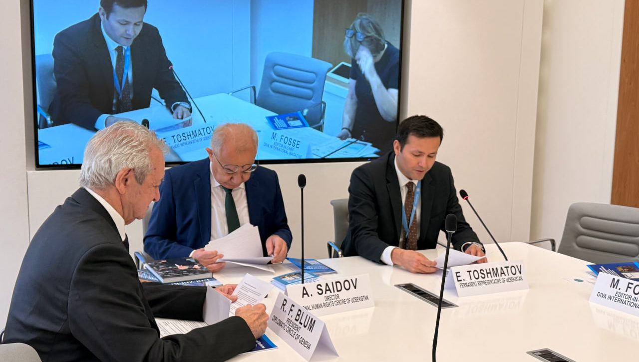 Jenevada “Yangi O‘zbekiston: Shavkat Mirziyoyev yo‘li” kitobining taqdimoti bo‘ldi