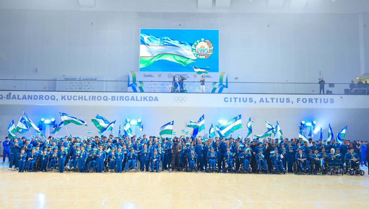 Yoshlar o‘rtasida V Paraosiyo o‘yinlari g‘oliblari tantanali kutib olindi