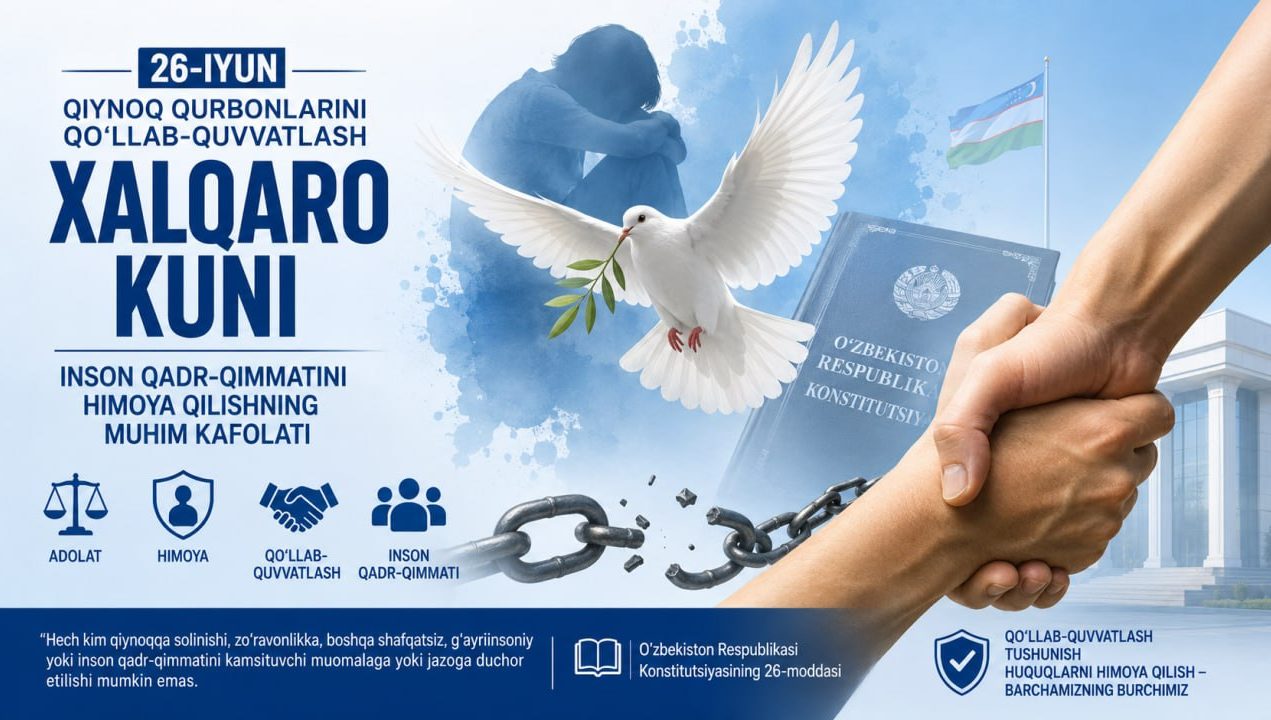 INSON QADR-QIMMATINI HIMOYA QILISHNING MUHIM KAFOLATI