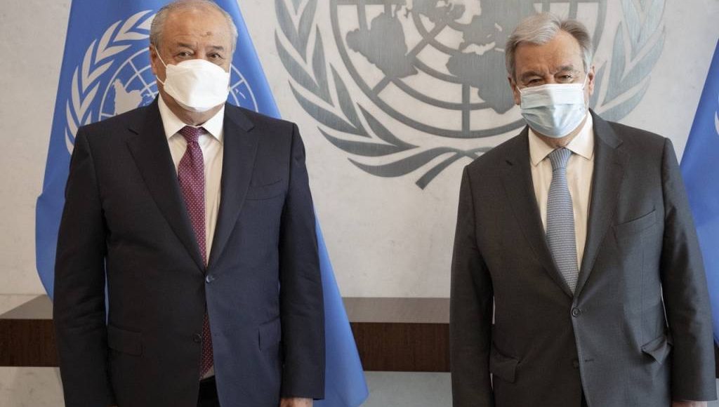 O‘zbekiston delegatsiyasi BMT Bosh kotibi bilan uchrashdi