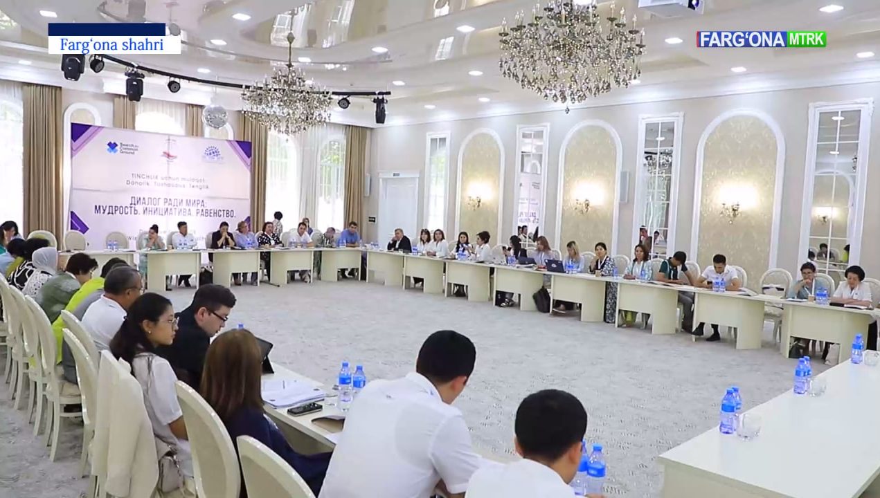 “Tinchlik yoʻlida muloqot: ma'rifat, tashabbus, tenglik” mavzusida mintaqaviy davra suhbati tashkil qilindi