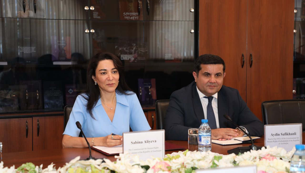 Ombudsman Sabina Aliyev O‘zbekiston delegatsiyasi bilana yig‘ilish o‘tkazdi