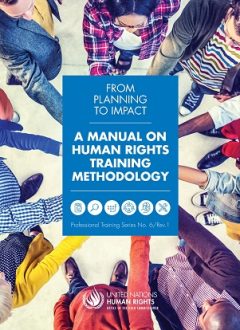 A MANUAL ON HUMAN RIGHTS TRAINING METHODOLOGY