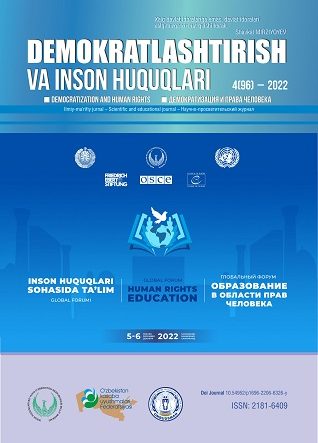 Contents of the Journal of Democratization and Human Rights 2022, Issue 4