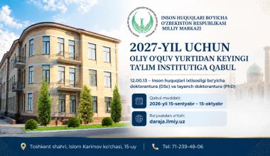 Inson huquqlari bo‘yicha O‘zbekiston Respublikasi Milliy markazi