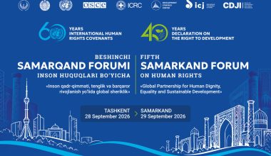 BMTning inson huquqlari bo‘yicha global alyansga oid tashabbusi va Inson huquqlari bo‘yicha beshinchi Samarqand forumi