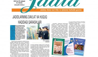 JADIDLARNING DAVLAT VA HUQUQ HAQIDAGI QARASHLARI