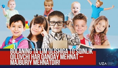 Bolaning ta’lim olishiga to‘sqinlik qiluvchi har qanday mehnat – majburiy mehnatdir! (+video)