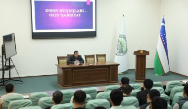 Termizda viloyat sudi raisi talabalar bilan uchrashdi