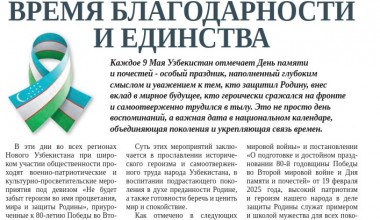 ВРЕМЯ БЛАГОДАРНОСТИ ИИ ЕДИНСТВА ЕДИНСТВА