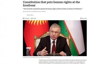 Hindiston OAV: O‘zbekistonda inson huquqlari birinchi o‘ringa qo‘yilgan yangi Konstitutsiya bo‘yicha referendum o‘tkazildi