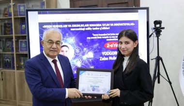 “Inson huquqlari va erkinliklari sohasida ta’lim va innovatsiyalar” milliy tanlovi g‘oliblari taqdirlandi